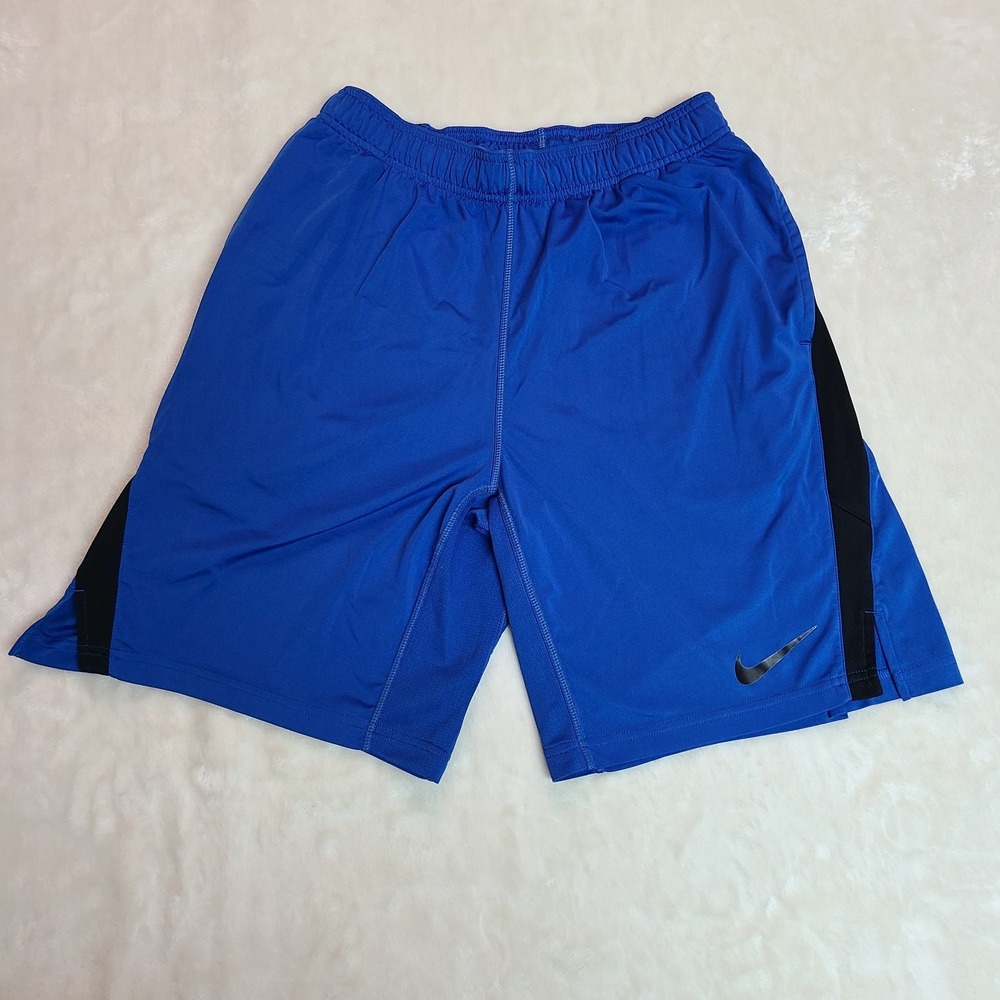 Nike Dri-FIT Athletic Shorts Men's M Blue Training Running Gym Pockets Active